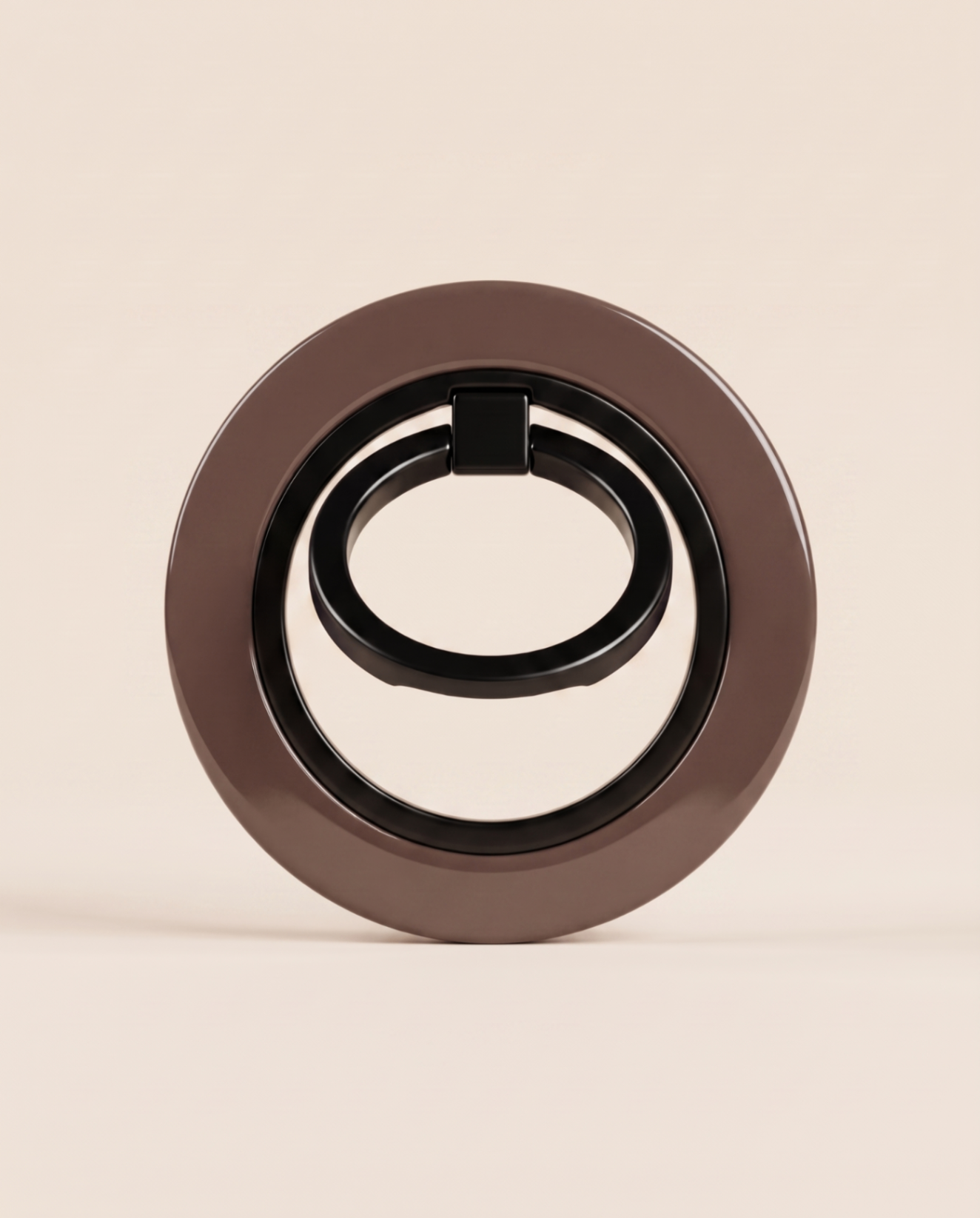 HIBA Cocoa phone ring angled detail view