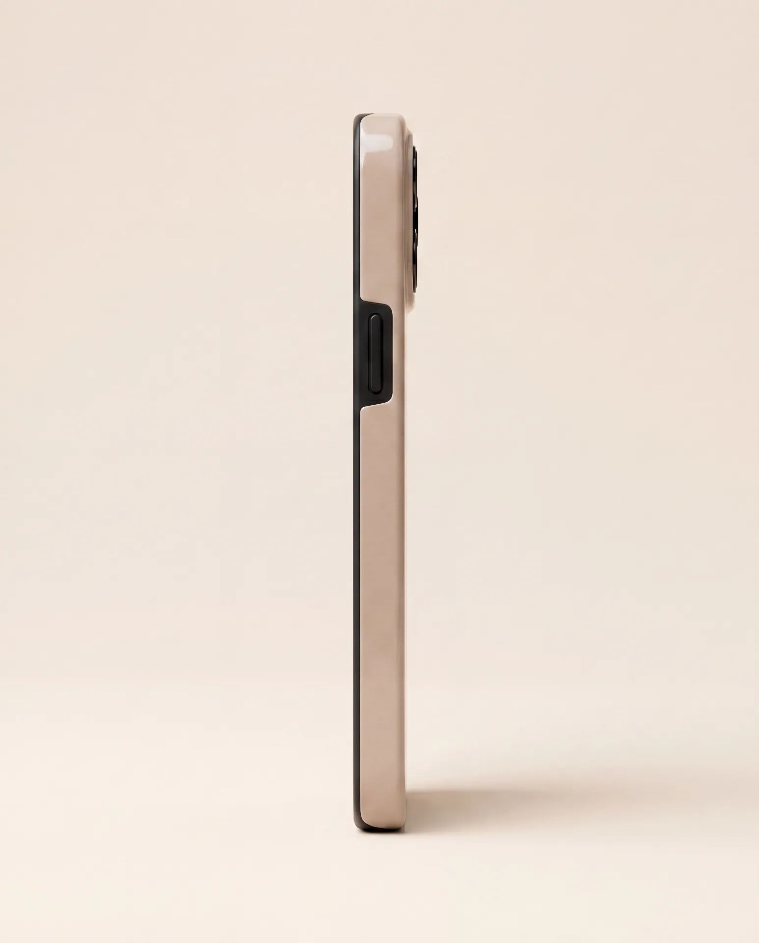 HIBA Almond Nude iPhone case angled side view