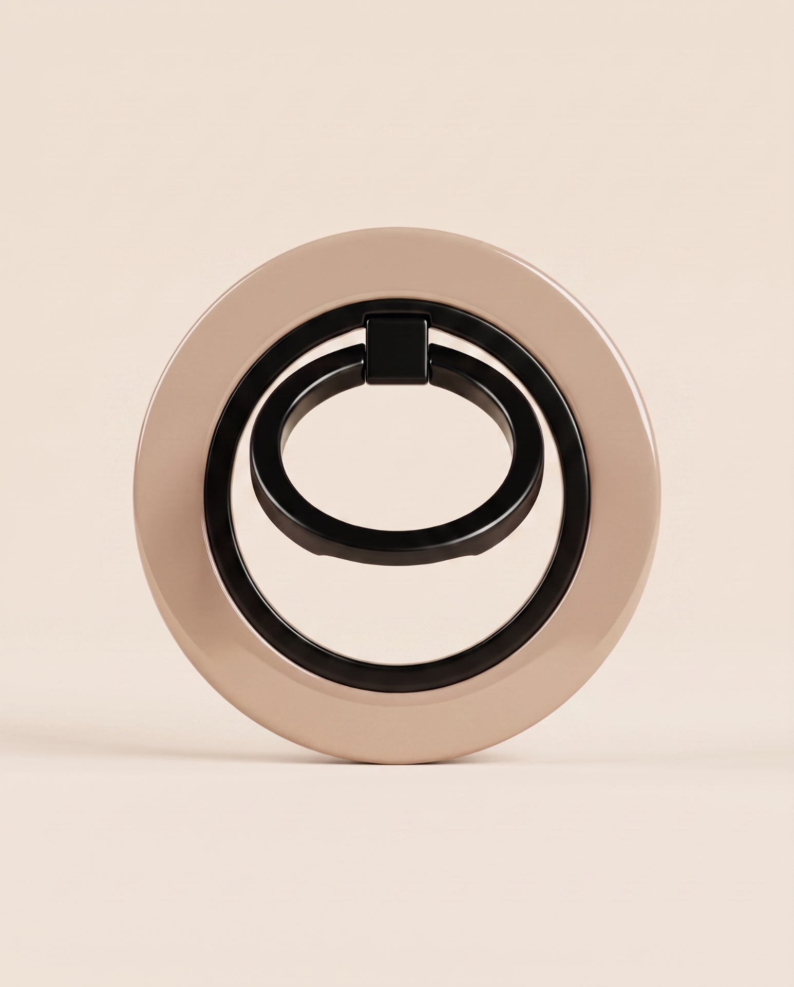 HIBA Almond phone ring angled detail view
