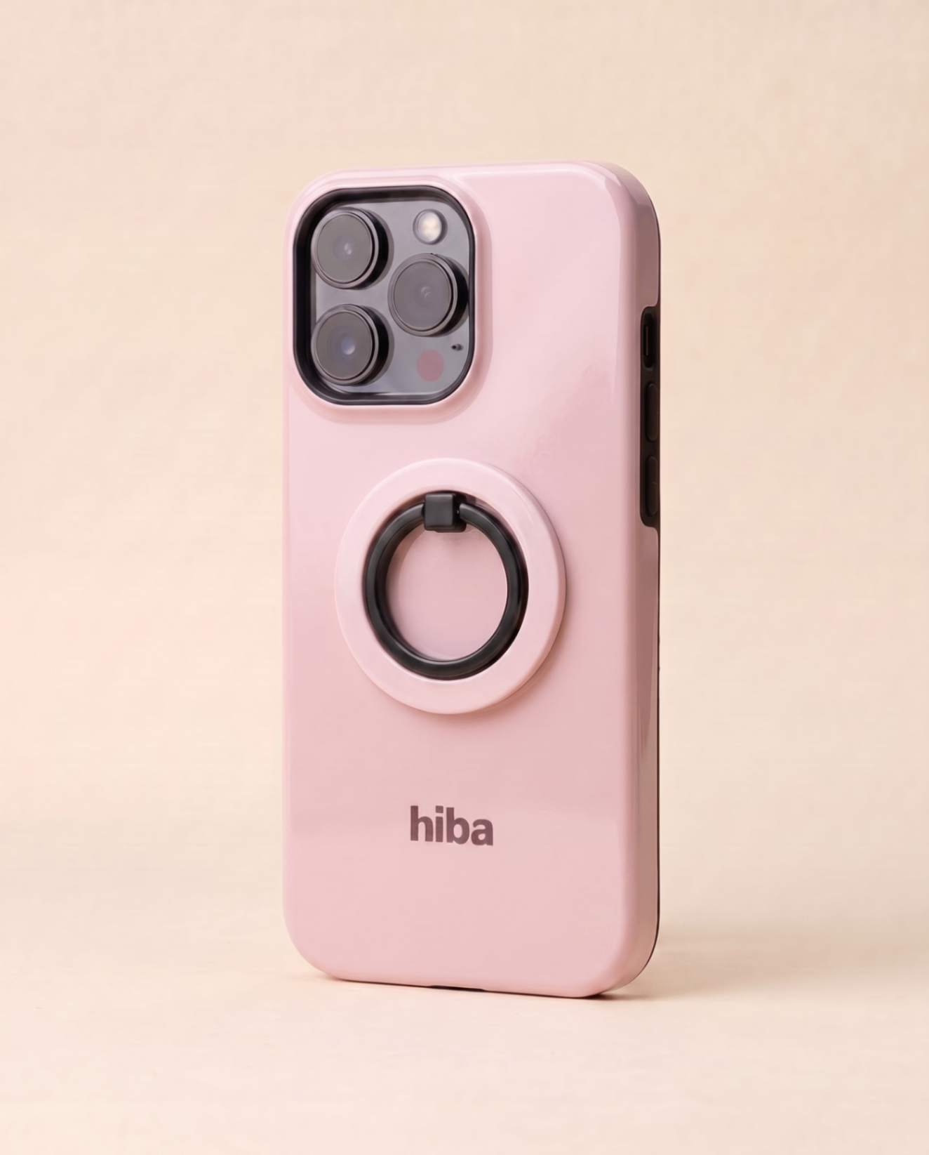 HIBA Blush phone ring on phone detail view