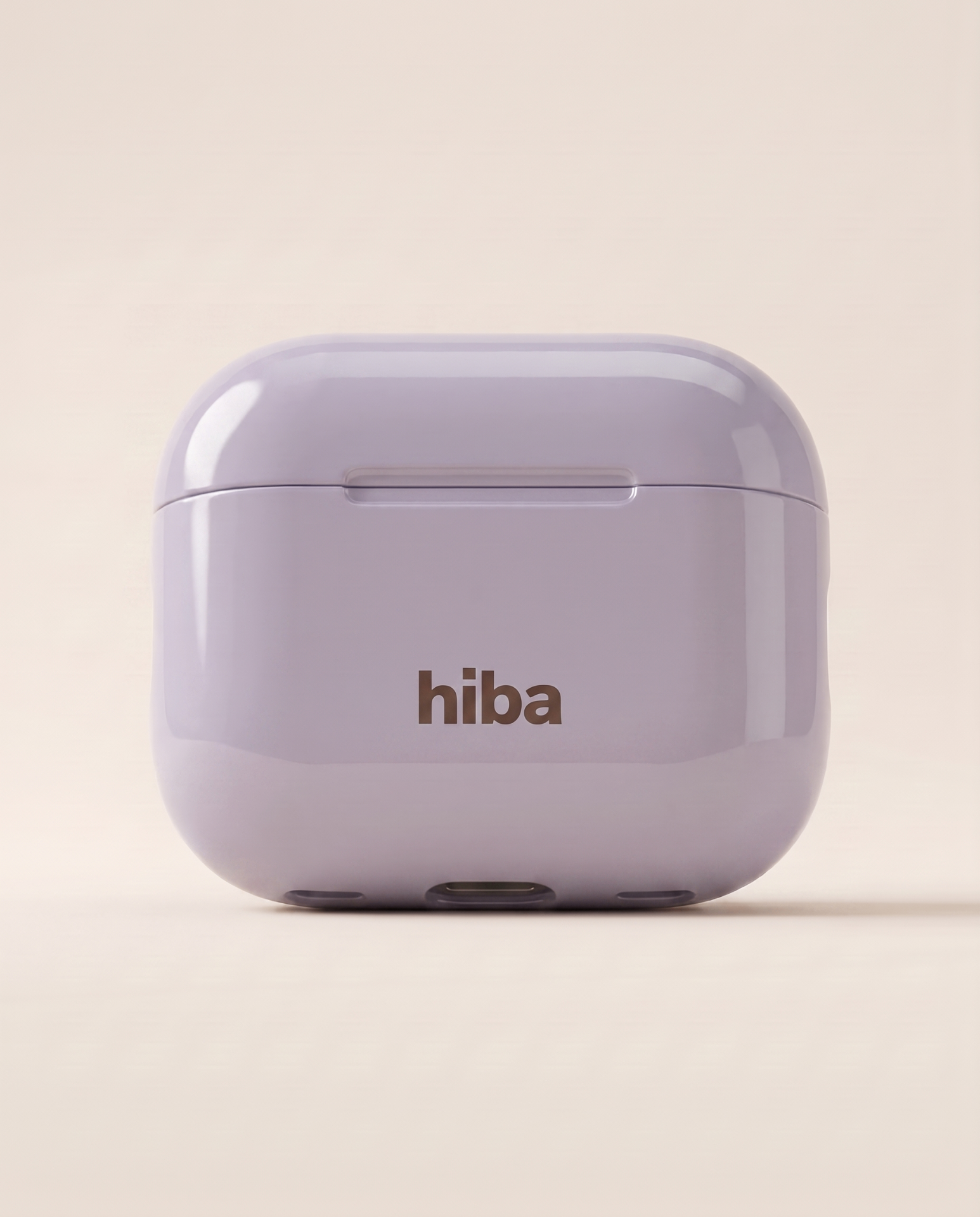 HIBA Lavender Haze AirPods case front product view