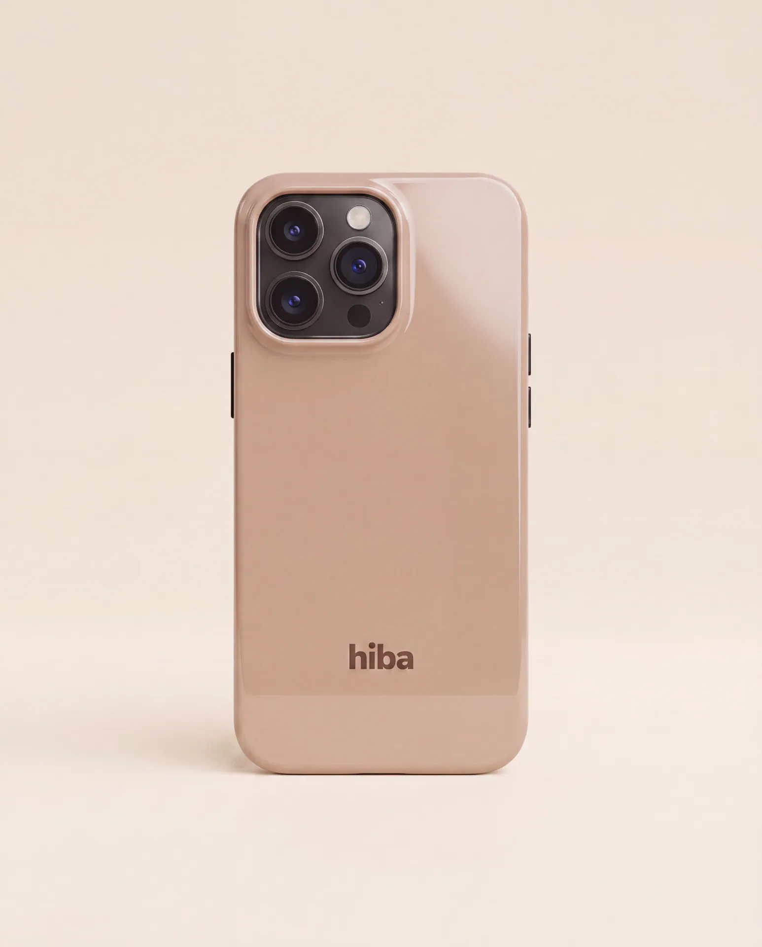 HIBA Almond Nude iPhone case front product view