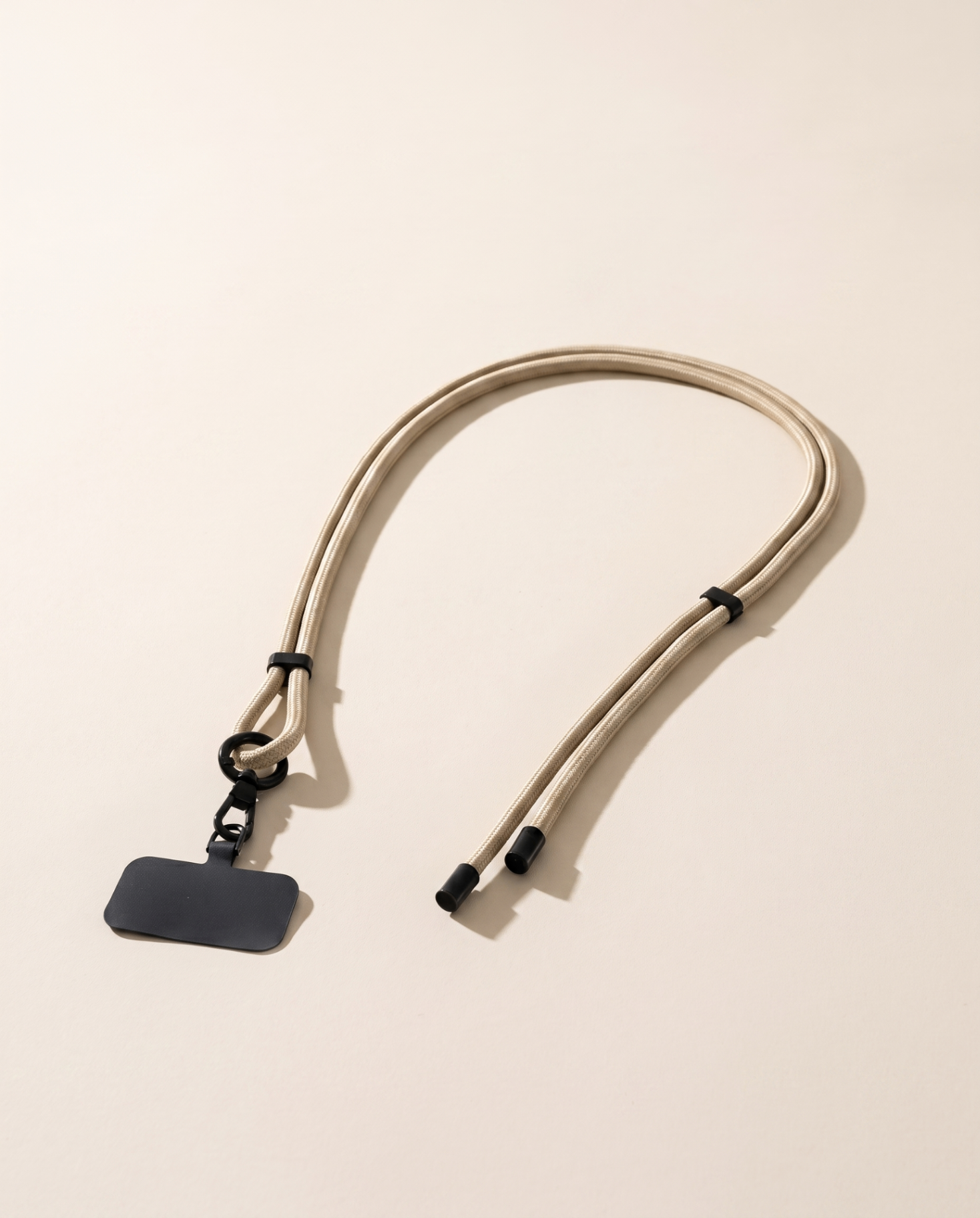 HIBA phone strap flat lay detail view
